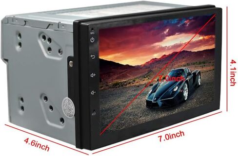 EZoneTronics Android Car Radio,Double Din Navigation Bluetooth Touch Screen Car Multimedia Radio Support Netflix,Mirror Link Play in Kuwait