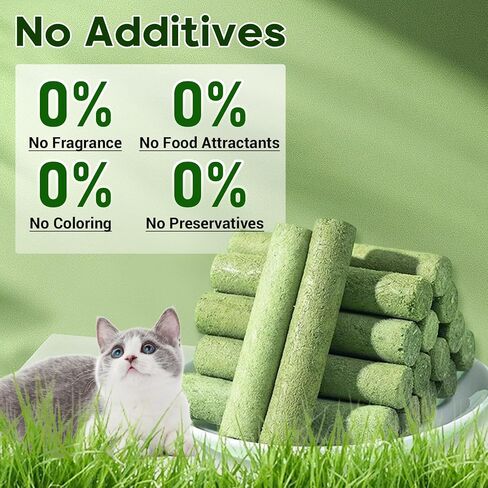 Cat Grass Teething Stick,Natural Cat Grass Sticks,Cat Grass Chew Sticks,Cat Grass Teething Stick for Indoor Cats,Edible Cat Chew Toys for Teeth Cleaning and Hairball Removal in Saudi Arabia