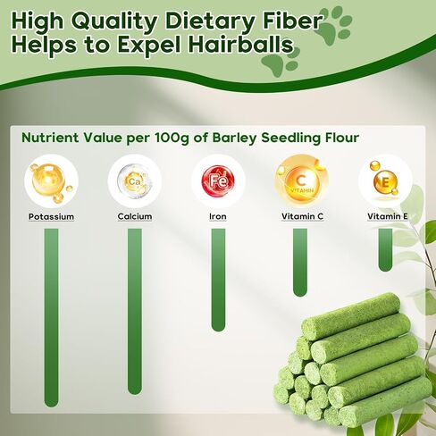 Cat Grass Teething Stick,Natural Cat Grass Sticks,Cat Grass Chew Sticks,Cat Grass Teething Stick for Indoor Cats,Edible Cat Chew Toys for Teeth Cleaning and Hairball Removal in Saudi Arabia