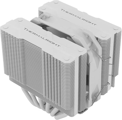 Peerless Assassin 120 Mini White CPU Cooler, 6 Heat Pipes Cooling, PC Dual Towers Cooling, 135mm High Computer CPU Cooling for AMD:AM4 AM5/Intel LGA 1700/1851/1150/1151/1200/2011 in Saudi Arabia
