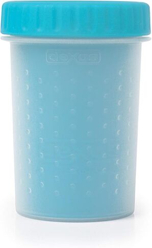 Dexas MudBuster Portable Pet Cleaning Kit with Dog Paw Washer, Pet Bathing Brush, Microfiber Towel, Large, Pink in Saudi Arabia