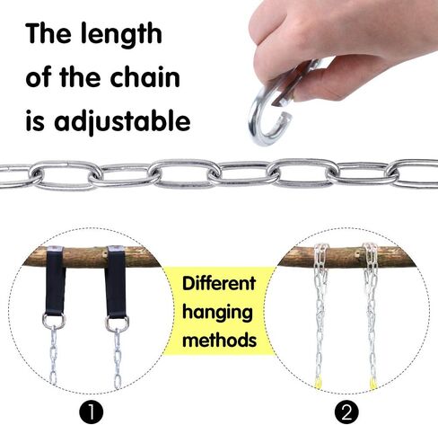 Climbing Rope Tree Swing with Platforms and Disc Swing Seat Set Outdoor Playground Accessories for Kids Including Hanging Strap & Carabiner in Saudi Arabia