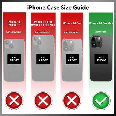 OtterBox Defender Pro Series Screenless Edition Case and Holster for iPhone 14 Pro Max (ONLY) (Blue Suede Shoes) in Saudi Arabia