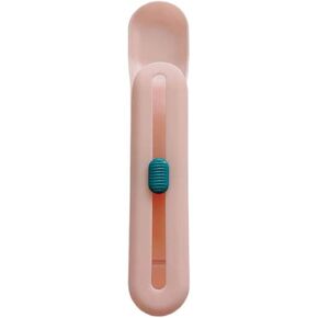 Cat Strip Spoon, Push Button Ergonomic Cat Strip Squeeze Liquid Snack Feeding Spoon for Pet Cat (Blue)