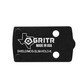 GRITR Aluminum Optic Plate for Mounting Holosun 407K/507K Optics Compatible with S&W Shield/Shield Plus & Slimline Glock 43X MOS / 48 MOS - USA Made Adapter Plate