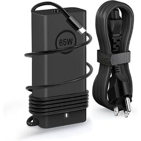 65W USB C Laptop Charger for Dell Latitude 5420 5430 5520 7420 5540 7440 5320 5440 7430 7490 5450 5550 XPS AC Adapter Power Cord