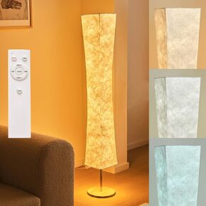 مصباح أرضي LED حديث لغرفة النوم في غرفة المعيشة، ضوء قائم ناعم RGB ذكي، ضوء أرضي أبيض مع عاكس الضوء، تغيير اللون وقابل للتعتيم، مصابيح زاوية قياسية 60 بوصة، تطبيق/مساعد Google Alexa