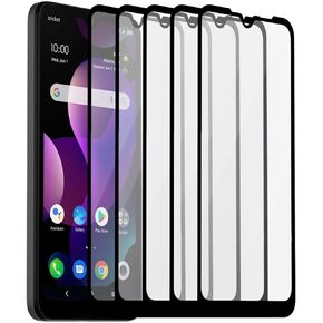 5 Pack Screen Protector Compatible with TC-L 30 Z 4G Anti-Scratch HD Hardness Silk Print Edge Tempered Glass Protective Film (Black)