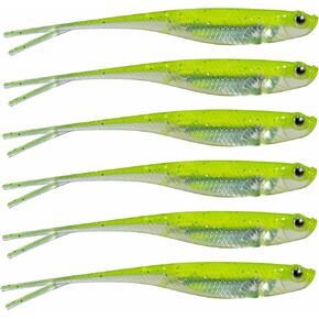 Soft Plastic Baits 3/4/5-inch Fluke Lure Jerk Baits Shad Minnow Drop Shot Mid-Stroll Saltwater Fishing Bass Fishing