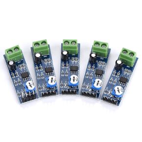 5pcs 200 Times Gain Audio Amplifier Board 5v-12v Audio Amplifier Module Lm386 Power Amplifier Board,Terminal Blocks,for Speaker Wiring