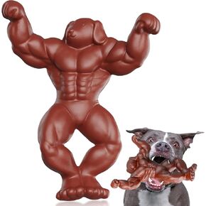 Indestructible Dog Toys for Large Dogs, Hard Dog Chew Toys for Aggressive Chewers, Dog Toy Tough, Super Dogpowerman Nylon Bone for Big Dogs Heavy Duty to Keep Busy, Beef Flavored