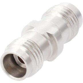 Precision 2.4 mm Female to 2.4 mm Female Microwave Adapter, DC to 50 GHz, 50 Ohm, Stainless Steel Body