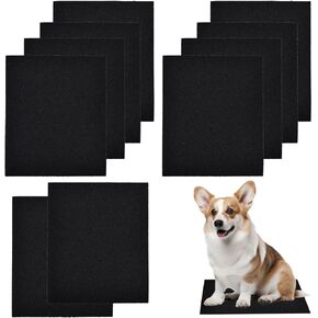 10pcs Dog Nail Scratch Board Sandpaper Replacement 11 * 9 Inch, Emery Dog Sandpaper Scratch Pad Self-Adhesive Sand Paper Dog Scratcher Trim, Nail Care, File Scratch Board for Dog Cat Claw Care