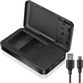 JYJZPB NP-FZ100 Battery Charger with 2 SD Card Slots and USB Output for Sony A7IV, A7 III, A1, Alpha A7R III, A7R IV, A9, A9 II, A6600, A6700, Alpha 9S, A7R3 A7S III, A7R III Battery