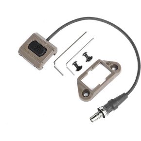 Remote Pressure Switch for M300 M600 Scout Weapon Light, with Replacement Tactical Flashlight Switch Mount Set for 20mm Picatinny Rail/Mlok/Keymod Rail, Momentary Mode