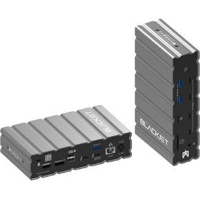 RX-4 Raiden Thunderbolt 4 Docking Station Docking Station with 17 Ports, Thunderbolt 4, USB-C, USB-A, Ethernet, HDMI, DisplayPort, Audio, Card Readers, USB4, Space Gray