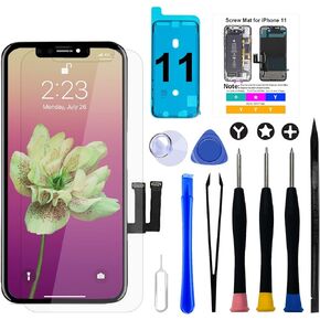 Brinonac for iPhone 13 Screen Replacement Kit, 6.1" Full HD Retina LCD Display COF Touch Screen Digitizer Assembly Set with Repair Tools, Waterproof Adhesive, Tempered Glass