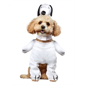 Rubies Peanuts Snoopy Walking Fun and Cute Pet Costume with Headpiece for Themed Party and Halloween, Medium