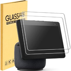 MUBUY-GOL 2 Pack Glass Screen Protector for Echo Show 10.1 (3rd Gen), 9H Hardness,Ultra HD Clear Scratch Resistant Tempered Glass Screen Film for Echo Show 10