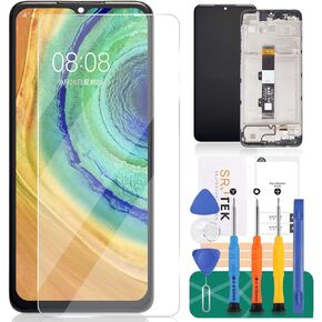 for Motorola G Pure 2021 Screen Replacement for Motorola G Pure LCD Screen Replacement G Pure LCD Display XT2163 Touch Digitizer with XT-2163-4, XT2163-4 Assembly Repair Parts Kits(Black with Frame)
