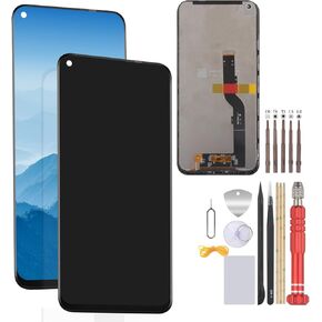 Replacement for TCL 10L LCD Display Touch Screen Digitizer Assembly for TCL 10 Lite T780H T770 T770B T770H PLEX T780 with Tools (Black)
