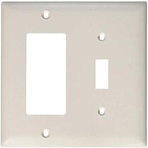 PASS & SEYMOUR TP126WCC12 2 Gang 1 Decorator Opening Nylon Wall Plate, White