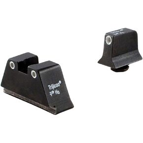 Trijicon Glock Suppressor Night Sight Set, White/Black