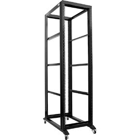 RAISING ELECTRONICS 42U 4 Post Open Frame 19inch Server/Audio Steel Rack 31inch Deep Aluminum UL Certified