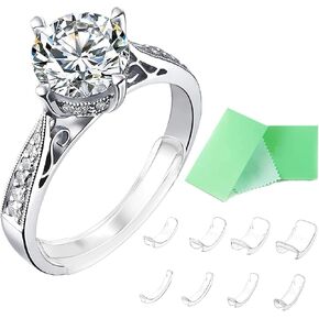 Invisible Ring Size Adjuster for Loose Rings Ring Adjuster Fit Any Rings, Assorted Sizes of Ring Sizer