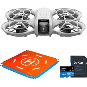 دي جي آي نيو، طائرة بدون طيار صغيرة مع كاميرا 4K UHD للبالغين، طائرة بدون طيار ذاتية الطيران بوزن 135 جرام تتبعك، إقلاع راحة اليد، فيديو ثابت، واقي المروحة (خالية من وحدة التحكم) مع وسادة هبوط وبطاقة SD in Kuwait