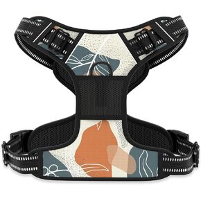 Rnivvi No Pull Dog Harness, Cute Reflective Small Sized Puppy Kitten Harness, Adjustable Soft Padded Vest for Small Dogs, Cats, Heavy Duty Pet Vest with Easy Control Handle for Walking, Pink Hearts in Saudi Arabia