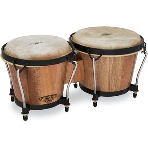 Latin Percussion CP221-AW Traditional Wood Bongos - Natural