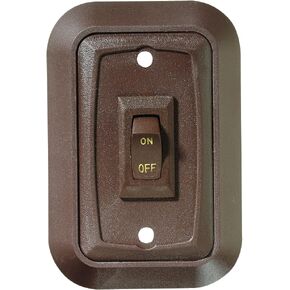 RV Designer S659, Wall Plate Switch, Triple, On/Off, Brown, 3.53 inches x 4 inches