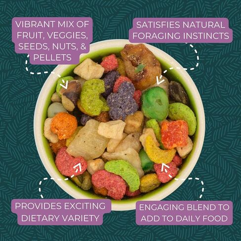 ZuPreem FruitBlend Macaw & Cockatoo Food, Uniform Bird Food, L, 3.5 lb in Saudi Arabia