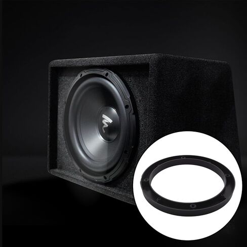 AnRui 6 Inch Universal Fit Car Speaker Spacer Adaptor Ring Mounting Bracket Plastic Black Car Stereo Speakers Spacer, 4Pcs in Kuwait