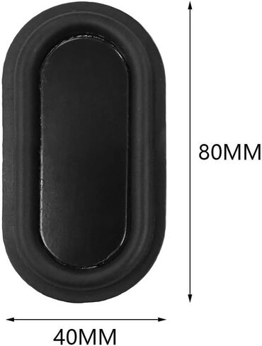 10pcs Bass Speaker Plate Passive Diaphragm Rubber Tool Parts 4080 Diaphragm Black 40 * 80mm Bass Vibration Plates DIY Speaker Plate in Saudi Arabia