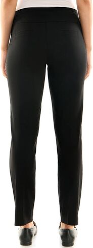 Zac & Rachel Women's Petite Millennium Fabric Pull-On Slim Leg Pant, Chino, 10P in Saudi Arabia