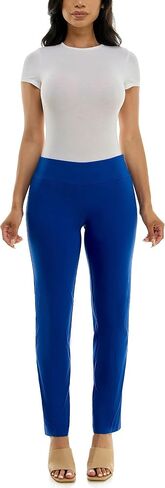 Zac & Rachel Women's Petite Millennium Fabric Pull-On Slim Leg Pant, Chino, 10P in Saudi Arabia