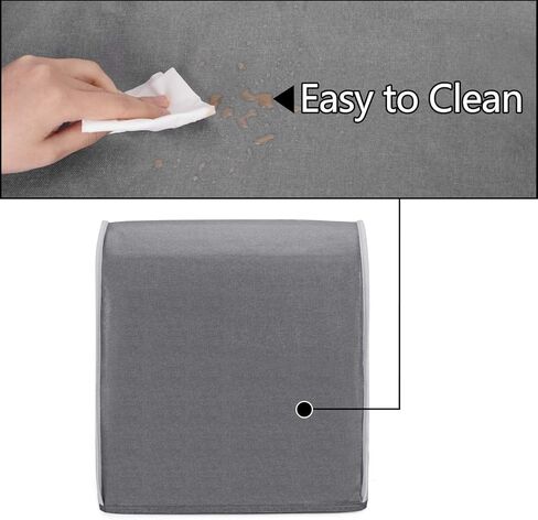 غطاء خلاط بحامل من Yarwo متوافق مع خلاط KitchenAid بسعة 6-8 لتر، وغطاء واقي من الغبار مع مقبض علوي وجيوب للملحقات، سهم رمادي in Kuwait