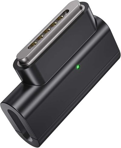 محول Lanhiem 140 وات PD للشحن السريع USB C إلى محول مغناطيسي 3، محول من النوع C إلى Mags 3 مع ضوء مؤشر LED لجهاز MacBook Pro 2024/2023/2021 (M1/M2/M3، 14/16 بوصة)، MacBook Air (M2/M3) )، فضة in Kuwait