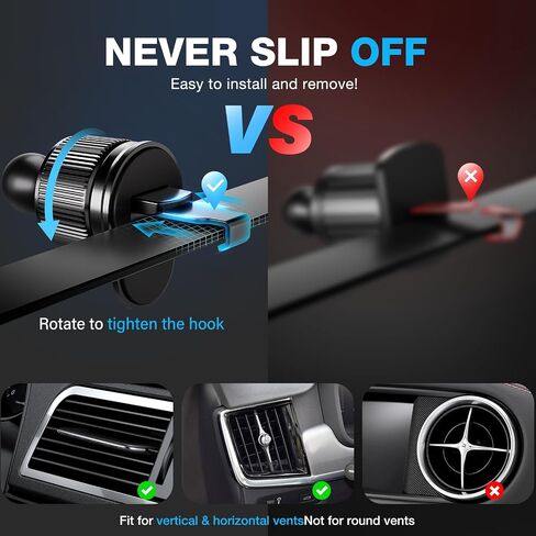 for Magsafe Car Mount, 2 in 1 Vent/Dashboard Magnetic Phone Holder - [44 Strong Magnets] Car Phone Holder Mount Fit iPhone 16 15 14 13 12 Plus Pro Max for Magsafe Case and Other Cellphone in Saudi Arabia