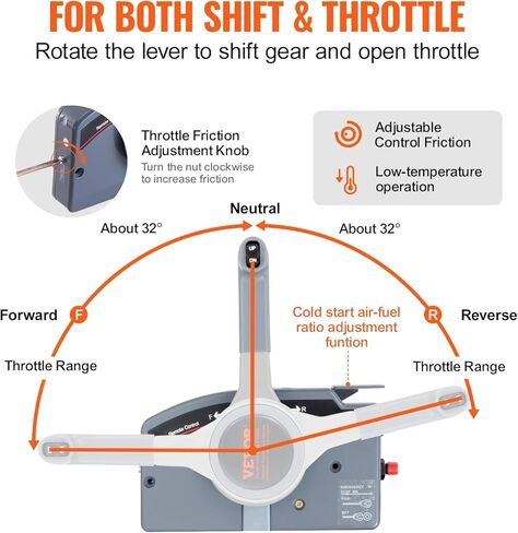 التحكم في خانق قارب موفورن لجهاز التحكم عن بعد الخارجي من ياماها in Kuwait