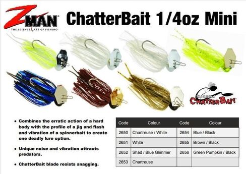 Z-MAN ChatterBait Mini 1/4 oz. in Saudi Arabia