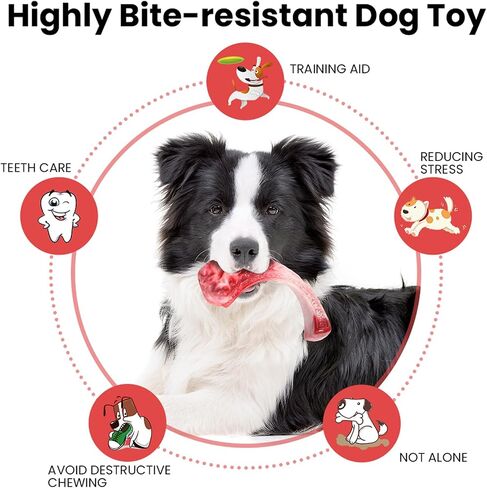 Dog Chew Toys for Aggressive Chewers, Indestructible Dog Toy for Large Breed,Dog Nylon Toys for Medium Sized Dogs to Keep Their Teeth Shiny in Saudi Arabia