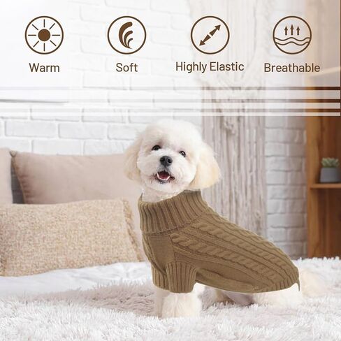 Dog Sweaters for Large Dogs, Dog Winter Sweater, Warm Cozy Sweater for Dog, Turtleneck Knitted Sweaters for Dogs, XXL Dog Sweater with Harness Hole and Legs (Grey 2XL) in Saudi Arabia