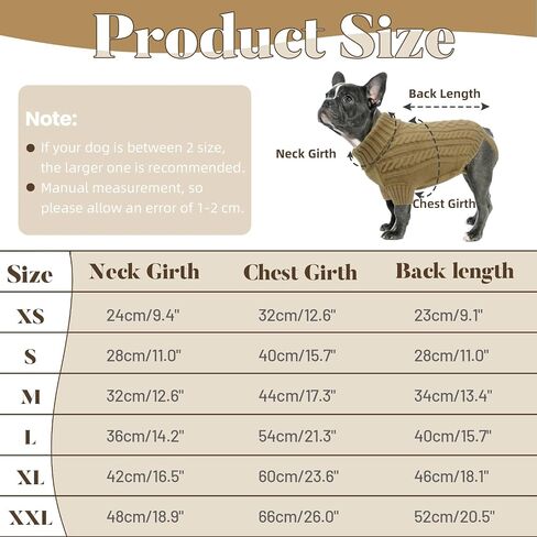 Dog Sweaters for Large Dogs, Dog Winter Sweater, Warm Cozy Sweater for Dog, Turtleneck Knitted Sweaters for Dogs, XXL Dog Sweater with Harness Hole and Legs (Grey 2XL) in Saudi Arabia