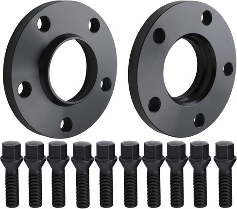 DCVAMOUS 2PC 5x120 Hubcentric Wheel Spacers 1/2 Inch (12mm) 72.6mm Bore with 12x1.5 Bolts (40mm Shank Cone Seat) Compatible with BMW 5 Lug for E36 E46 E90 E92 318i 325i 328i 335i 525i 530i 730i 740i in Saudi Arabia
