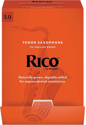 D’Addario Woodwinds Tenor Saxophone Reeds - Tenor Sax Reeds - Unfiled Cut, Thinner Vamp for Ease of Play - Strength 1.5-3 Pack in Saudi Arabia