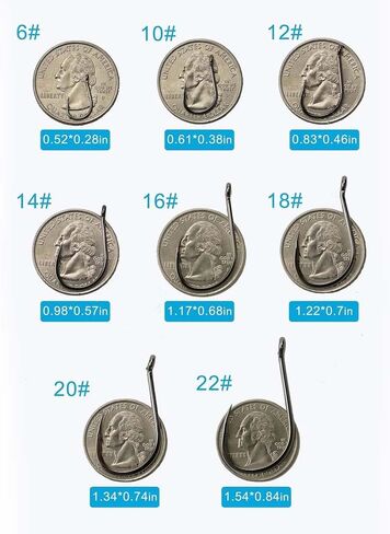 220/100 قطعة من خطافات الصيد من الفولاذ عالي الكربون من AORZOV مع قضبان، مجموعة خطافات صيد ممتازة مقاس 8/10، خطاف صيد حاد قوي مع صندوق بلاستيكي محمول للمياه العذبة/مياه البحر in Saudi Arabia