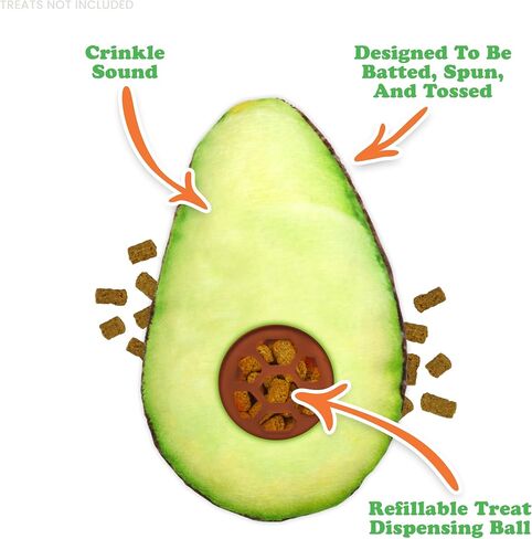 Meowijuana Knock N' Nibble Winter Buddy & Seafood Treat Bundle | Crunchie Munchie Catnip Treats | Refillable Treat Dispensing Toy | Interactive Puzzle Toy for Felines in Kuwait